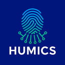 Logo HUMICS — emblème empreinte digitale